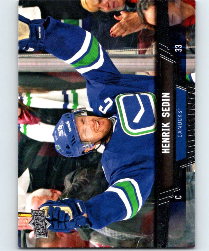 2013-14 Upper Deck #251 Henrik Sedin Canucks NHL Hockey Image 1