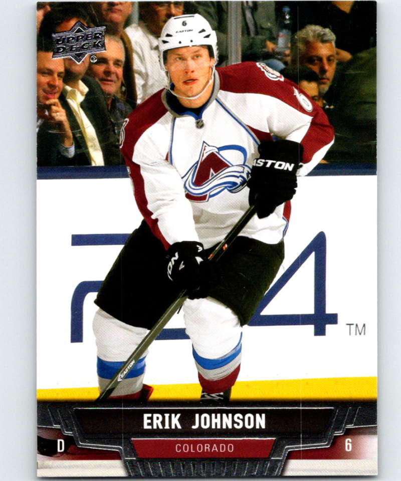 2013-14 Upper Deck #300 Erik Johnson Avalanche NHL Hockey Image 1