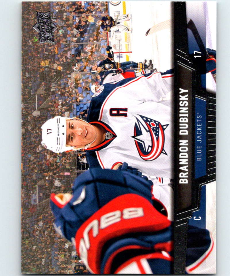 2013-14 Upper Deck #351 Brandon Dubinsky Blue Jackets NHL Hockey Image 1