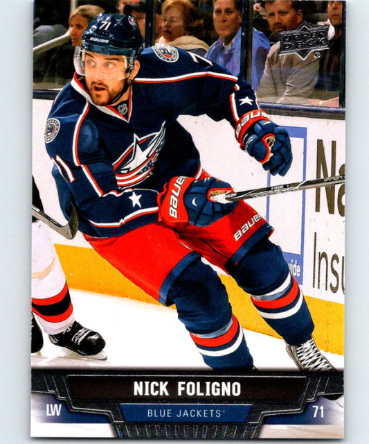 2013-14 Upper Deck #352 Nick Foligno Blue Jackets NHL Hockey
