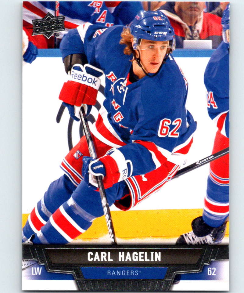 2013-14 Upper Deck #421 Carl Hagelin NY Rangers NHL Hockey Image 1