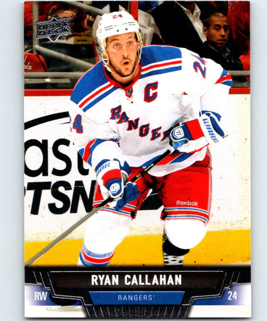 2013-14 Upper Deck #424 Ryan Callahan NY Rangers NHL Hockey