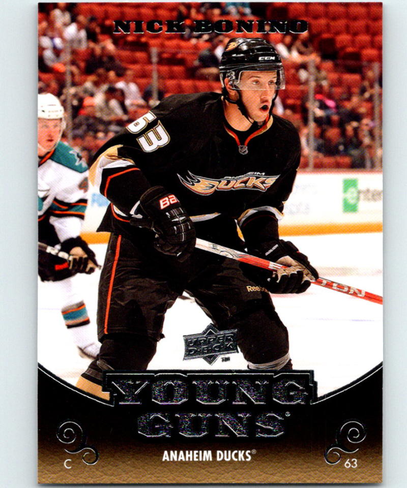 2010-11 Upper Deck #202 Nick Bonino YG Hockey NHL RC Rookie Ducks 04046 Image 1