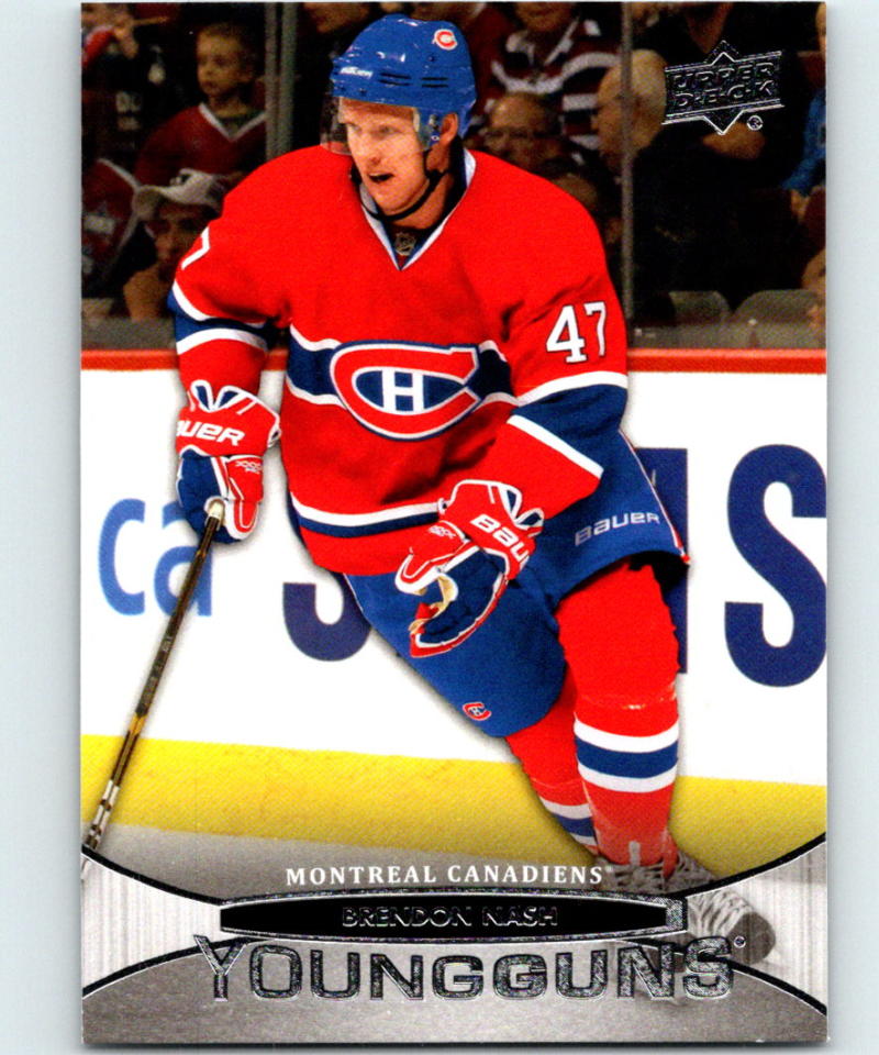 2011-12 Upper Deck #222 Brendon Nash Young Guns Hockey NHL RC Rookie 04058 Image 1