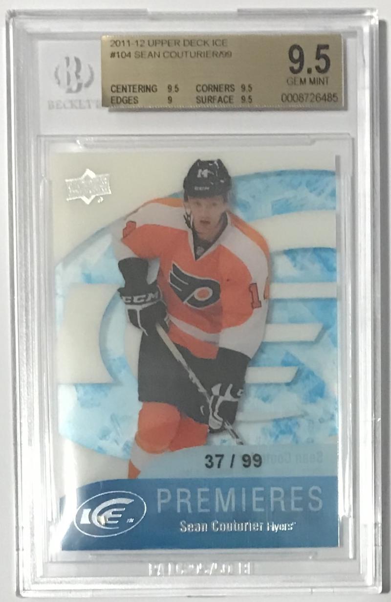 2011-12 Upper Deck Ice Premiers #104 Sean Couturier Rookie 37/99 BGS 9.5 Image 1