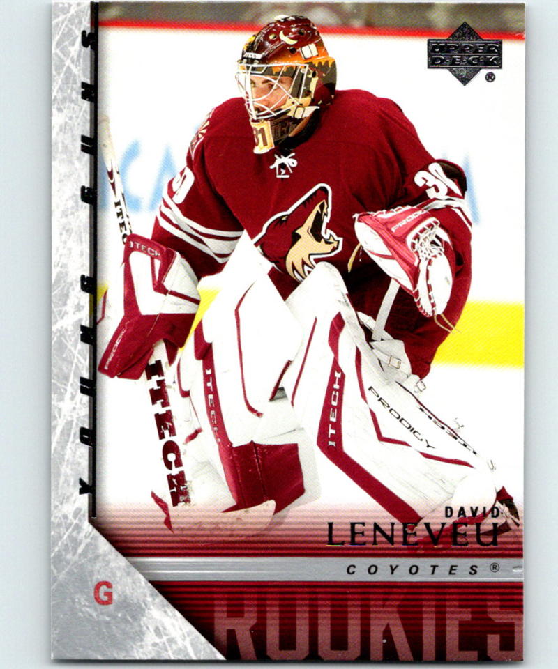 2005-06 Upper Deck #217 David Leneveu Young Guns NHL RC Rookie 04121 Image 1