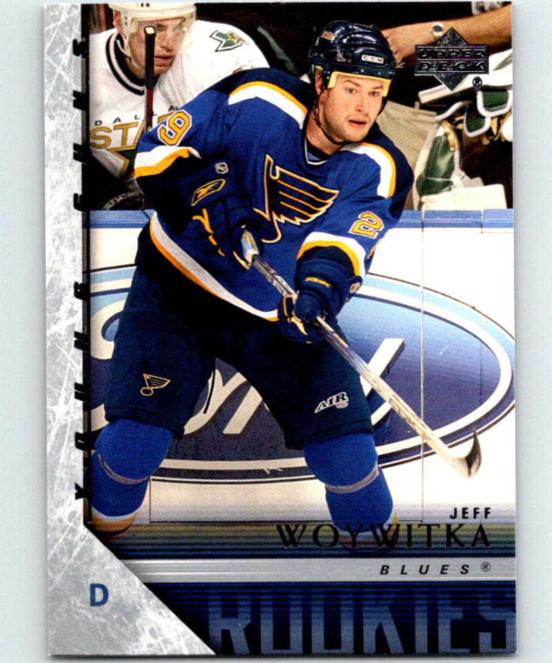 2005-06 Upper Deck #220 Jeff Woywitka Young Guns NHL RC Rookie 04124 Image 1
