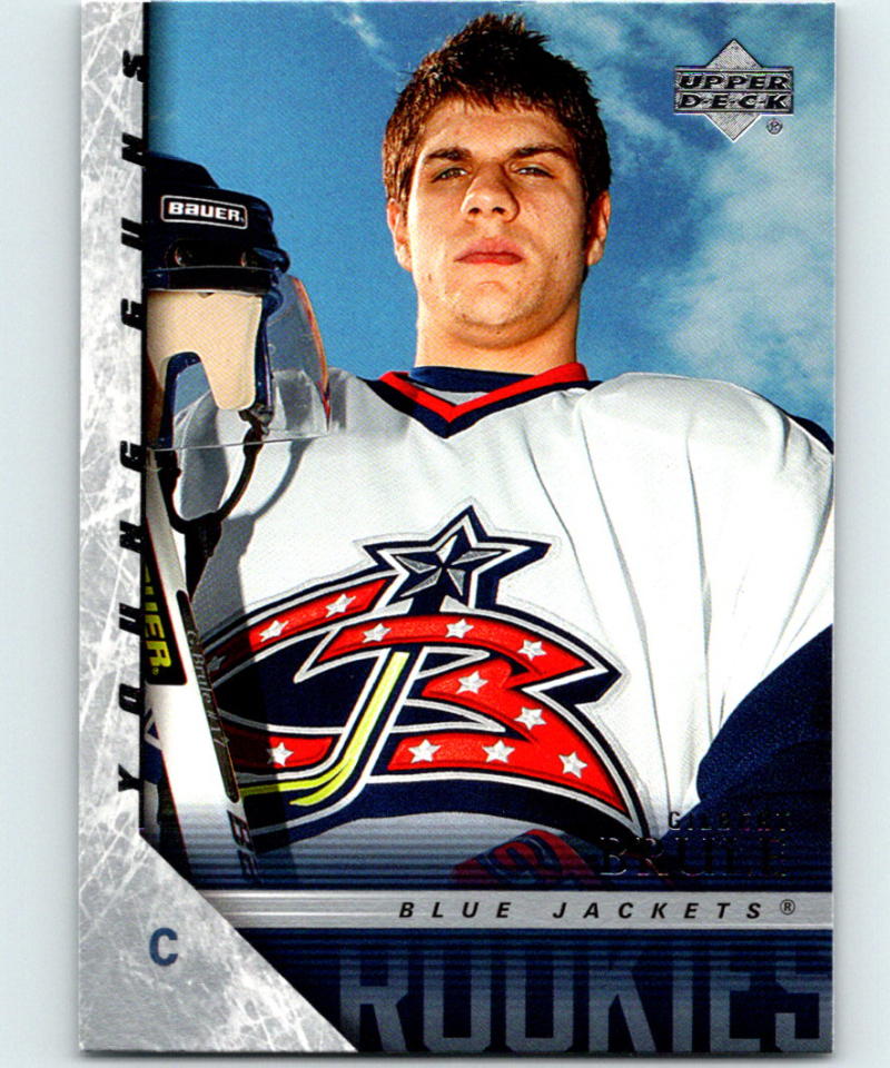 2005-06 Upper Deck #446 Gilbert Brule Young Guns NHL RC Rookie Jackets 04129 Image 1