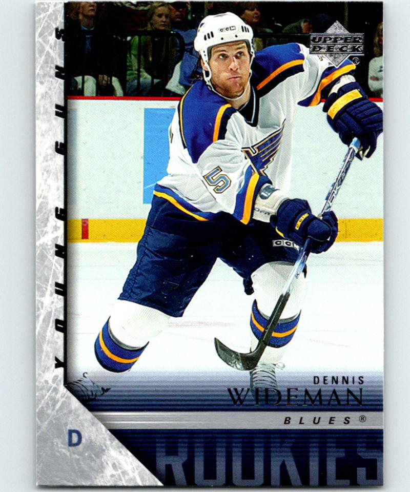 2005-06 Upper Deck #484 Dennis Wideman Young Guns NHL RC Rookie Blues 04135 Image 1