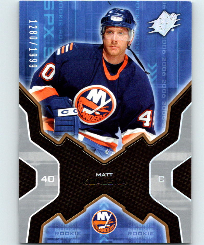 2006-07 SPx #198 Matt Koalska Hockey NHL RC Rookie 1280/1999 04142 Image 1
