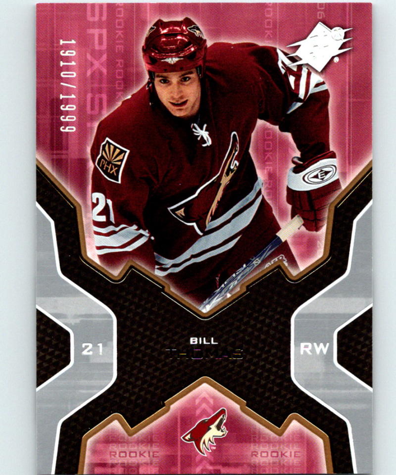 2006-07 SPx #213 Bill Thomas Hockey NHL RC Rookie 1910/1999 04149 Image 1