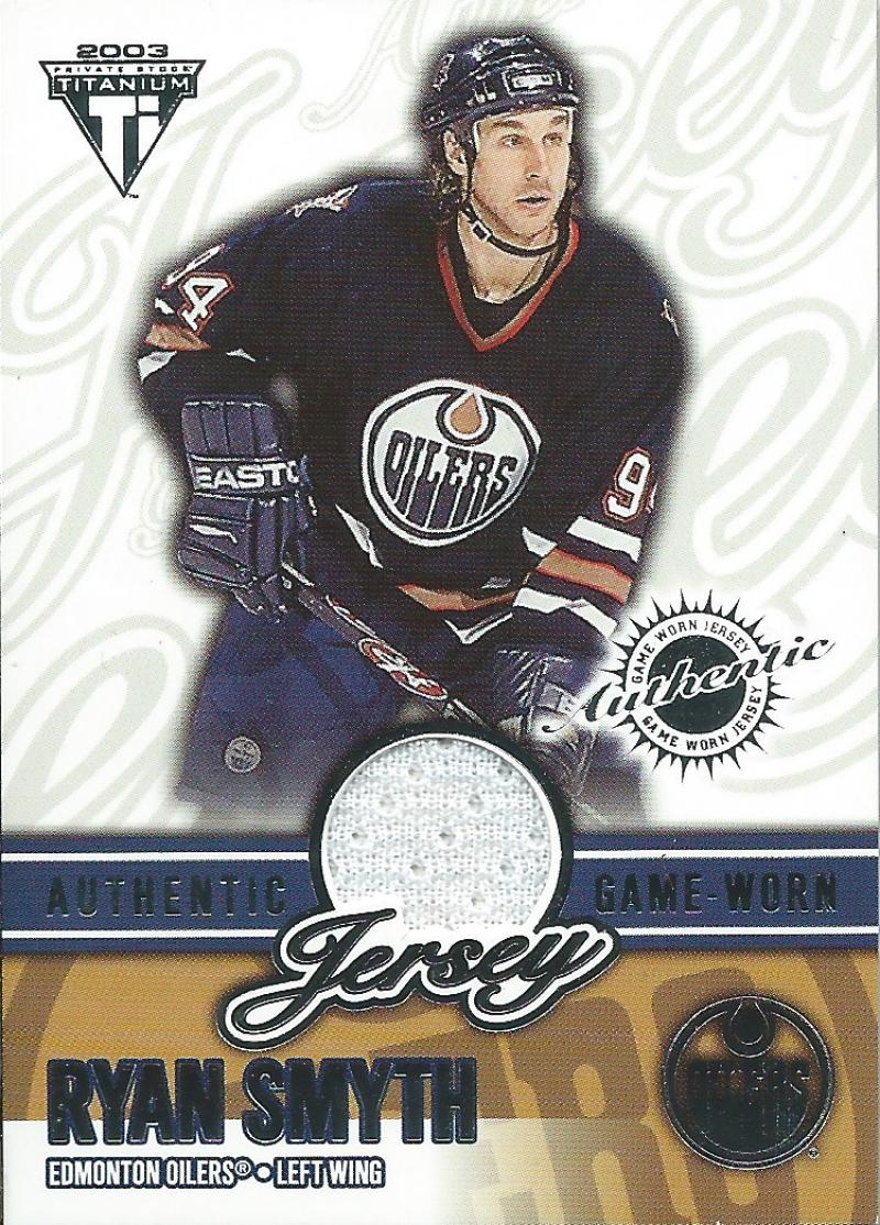 2002-03 Titanium Jerseys Ryan Smyth Hockey NHL 7/150 MEM NHL 04185