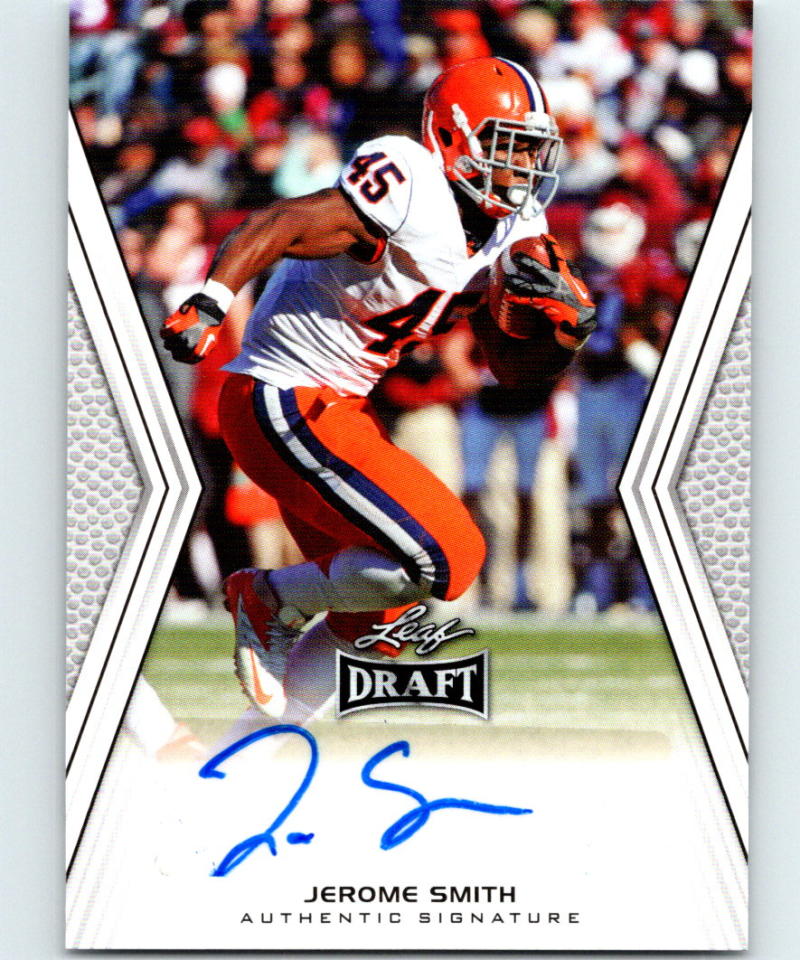 2014 Leaf Draft Autographs #AJS2 Jerome Smith MINT Football NFL Auto 04190 Image 1