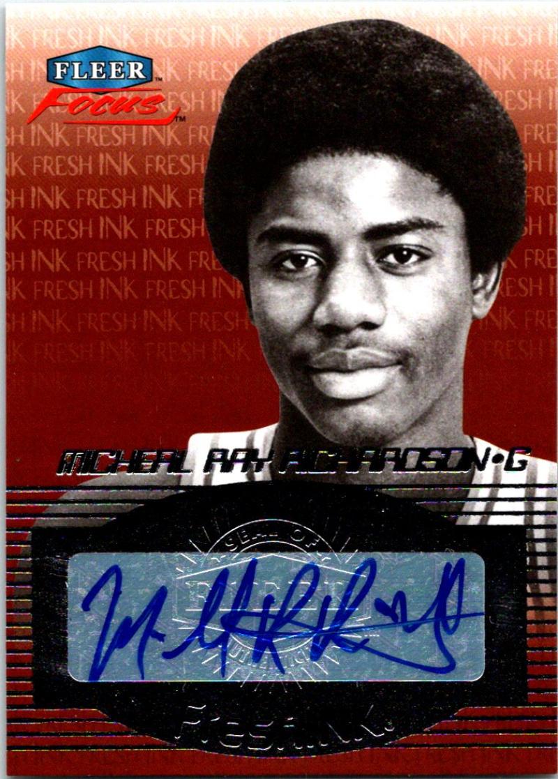 2012-13 Upper Deck Fleer Retro Focus Fresh Ink Micheal Ray Richardson Auto 04212 Image 1