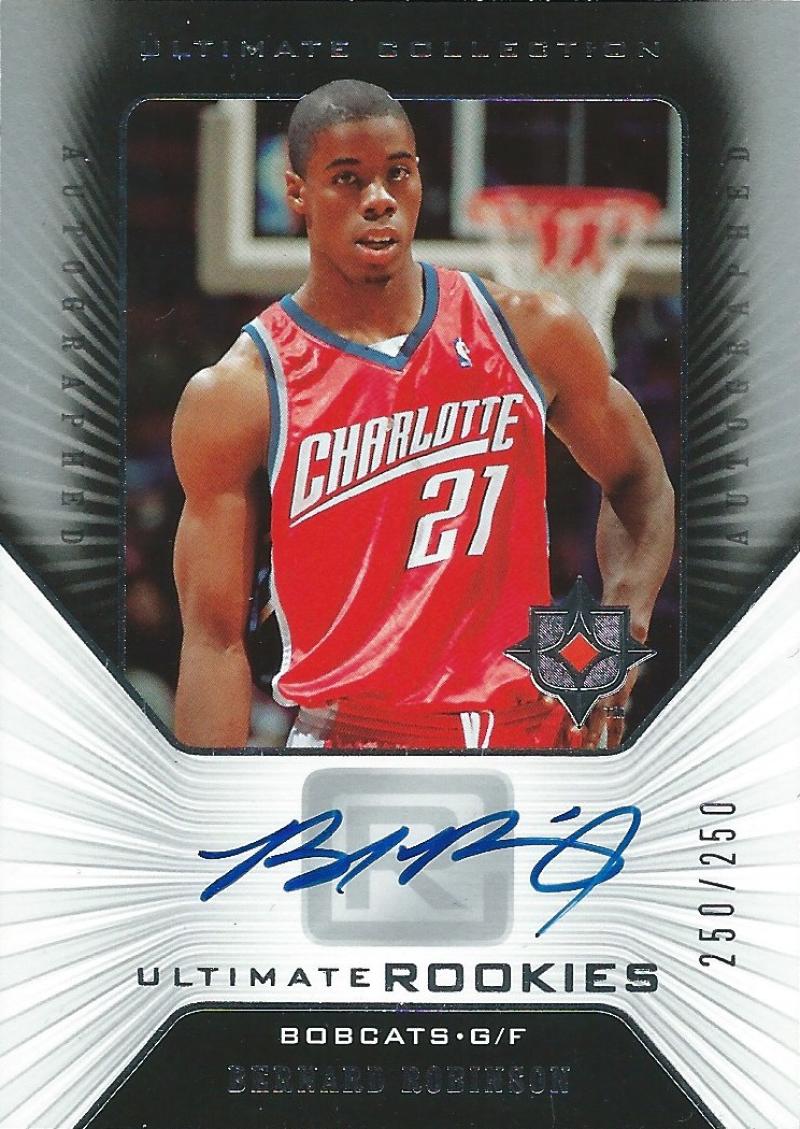 2004-05 UD Ultimate Collection Bernard Robinson RC 250/250 Auto 04221 Image 1