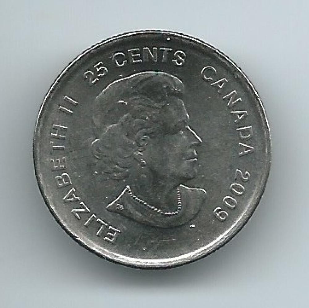 (HCW) 2009 Canadian 25 Cent Quarter Coin Canada - 2002 Women's Hockey *8030