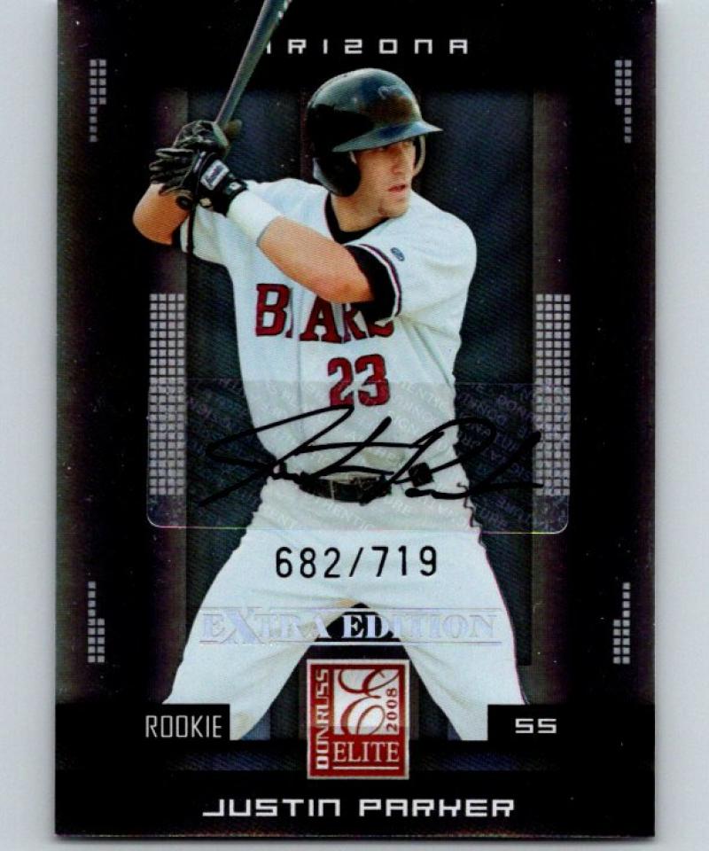 2008 Donruss Elite Extra Edition Justin Parker Auto 682/719 MLB 04248 Image 1