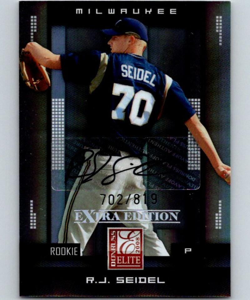 2008 Donruss Elite Extra Edition R. J. Seidel Auto 702/819 MLB 04250