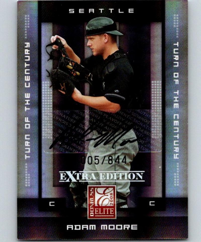 2008 Donruss Elite Signature Turn Century Adam Moore 5/844 Auto 04253 Image 1