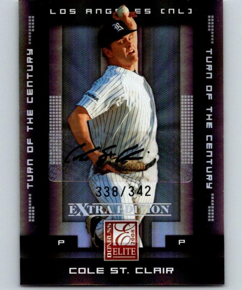 2008 Donruss Elite Signature Turn Century Cole St.Clair 338/342 Auto 04256 Image 1