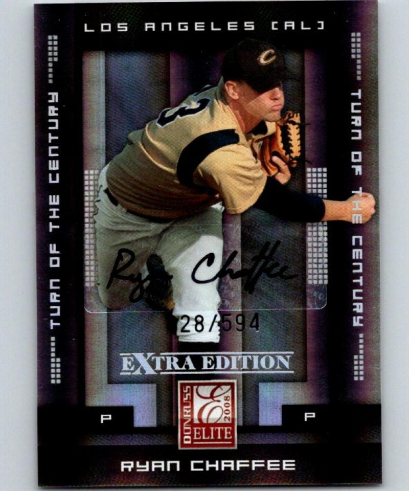 2008 Donruss Elite Signature Turn Century Ryan Chaffee 28/594 Auto 04262 Image 1