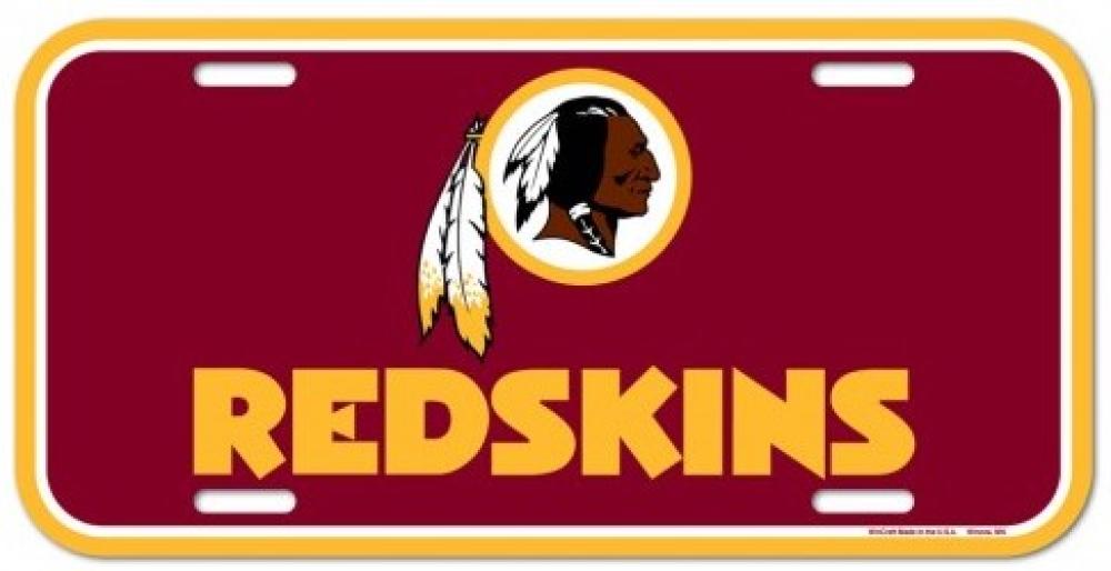 Washington Redskins Durable Plastic Wincraft License Plate NFL 6"x12"