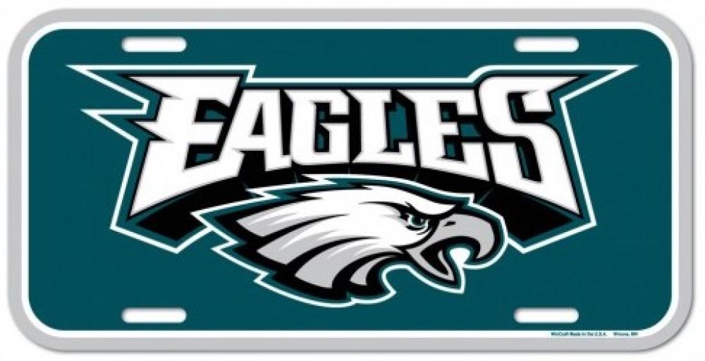 Philadelphia Eagles Durable Plastic Wincraft License Plate NFL 6"x12" Image 1