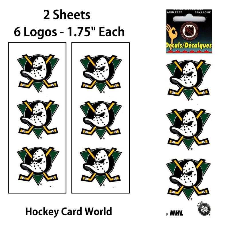 Anaheim Ducks 1.75" Logo Stickers Decal (Pack of 2 Sheets)