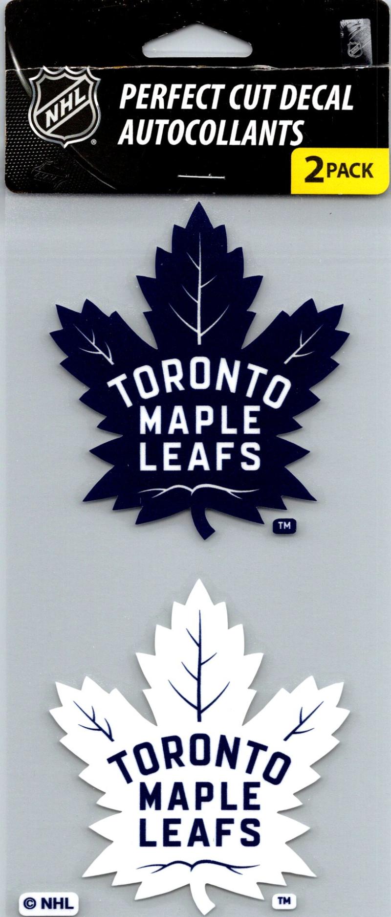 Toronto Maple Leafs Perfect Cut Decal/Sticker Set of 2 4x4
