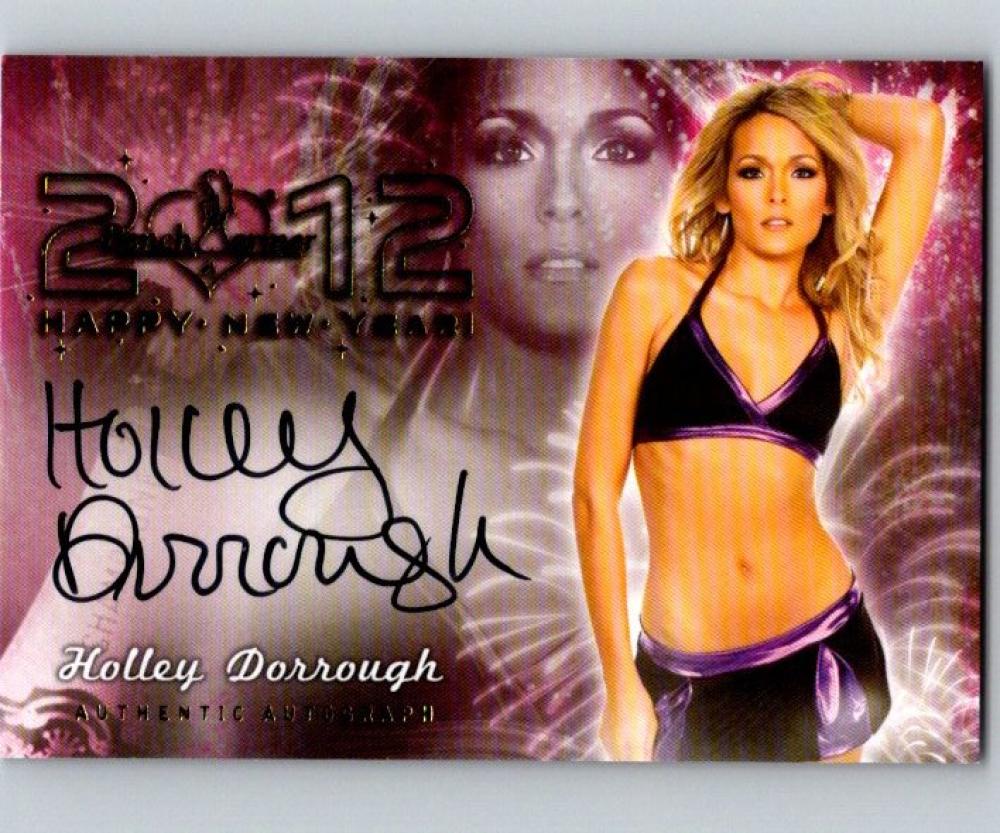 (HCW) 2012 Bench Warmer Playboy New Year Holley Dorrough Autograph 04298