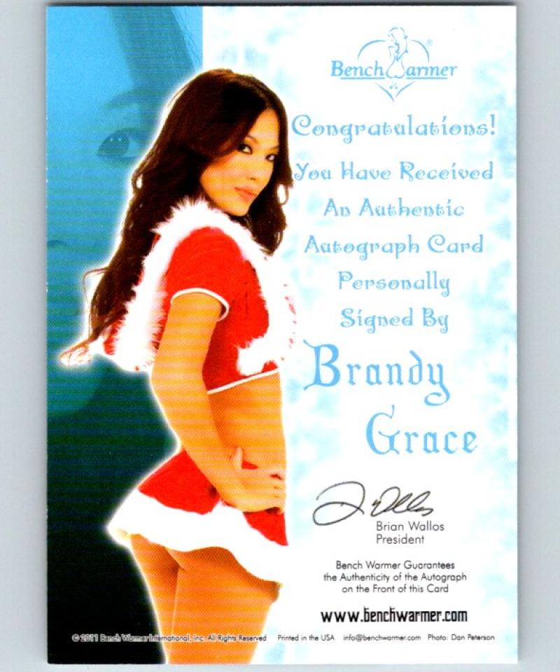 (HCW) 2011 Bench Warmer Happy Holidays Brandy Grace Autograph 04300
