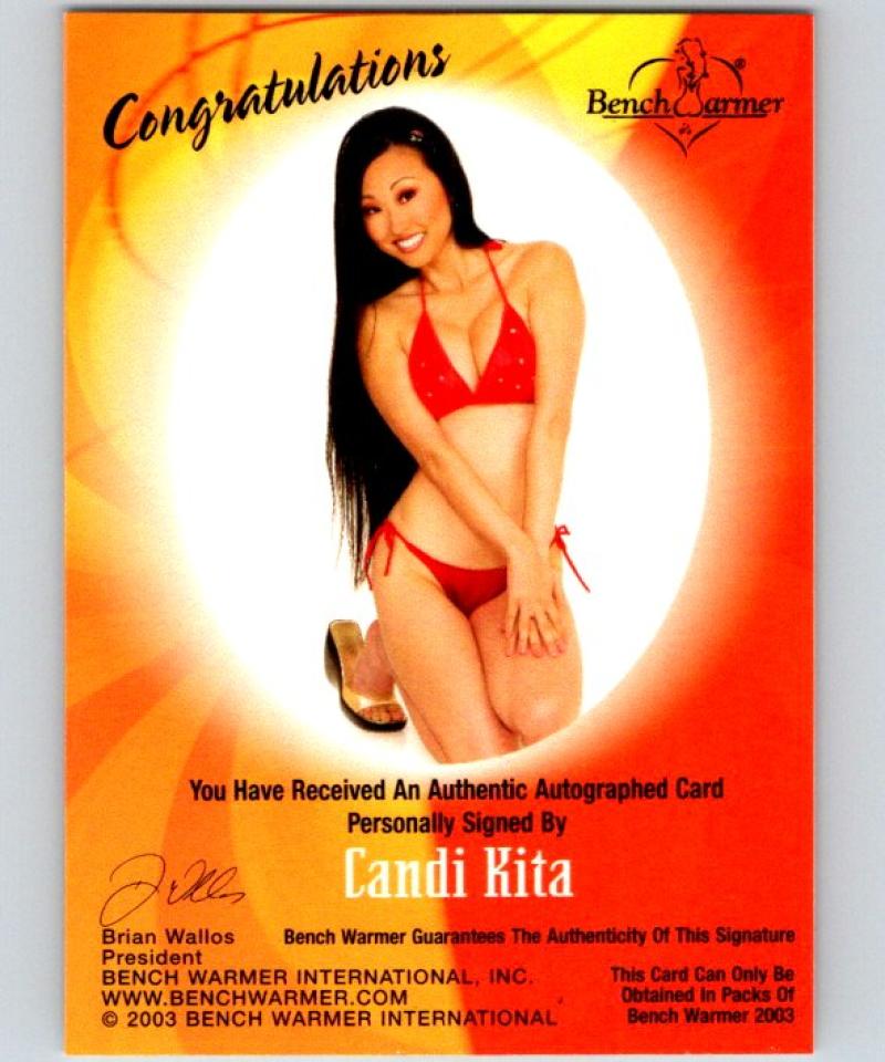 (HCW) 2003 Bench Warmer Candi Kita Authentic Autograph 04321