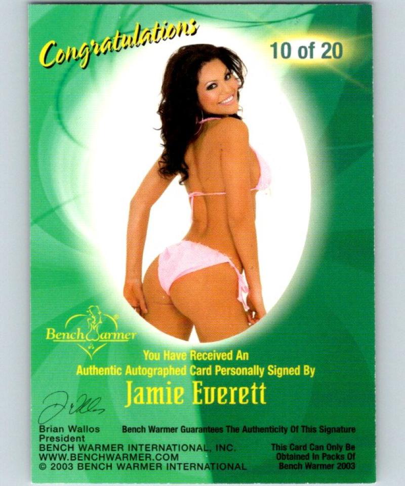 (HCW) 2003 Bench Warmer Jamie Everett Authentic Autograph 04325
