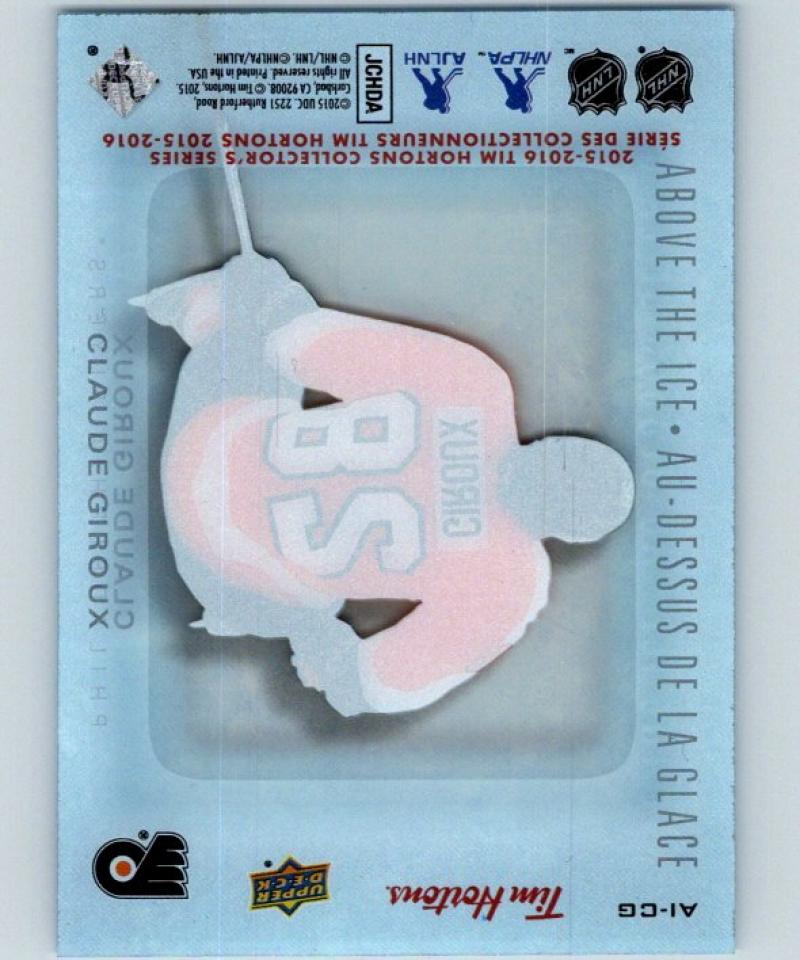 2015-16 Upper Deck Tim Hortons Above The Ice Claude Giroux NHL 04338
