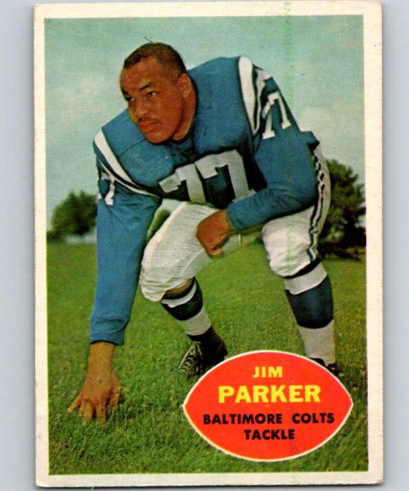 1960 Topps #5 Jim Parker NM Near Mint Football NFL Colts Football Vintage 04363