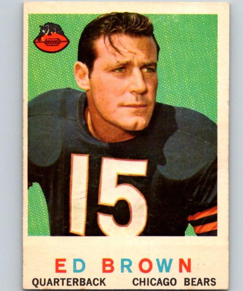 1959 Topps #137 Ed Brown Football NFL Bears Vintage 04378 Image 1