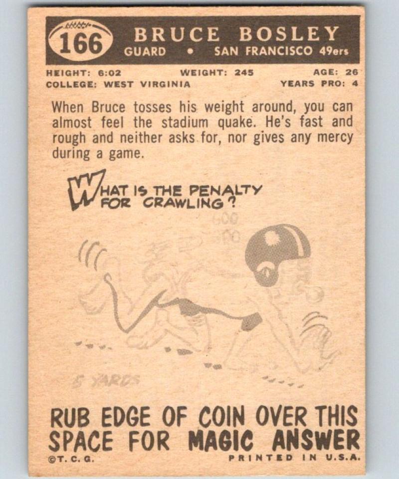 1959 Topps #164 John Morrow UER Football NFL RC Rookie LA Rams Vintage 04384 Image 2