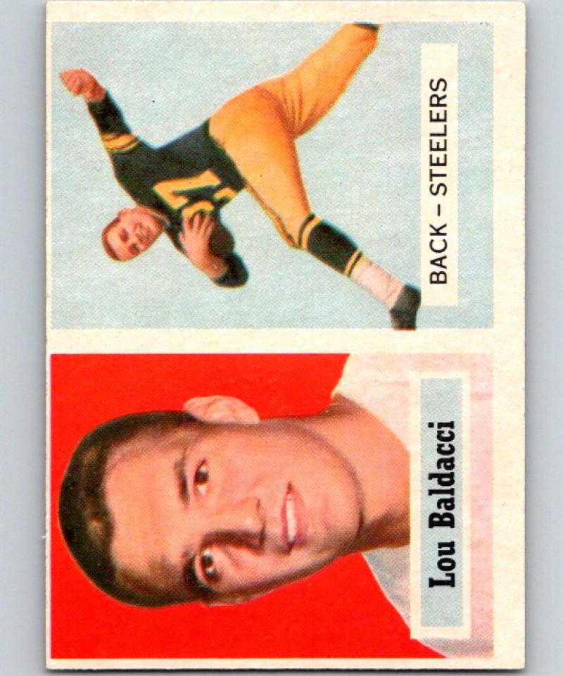 1957 Topps #4 Lou Baldacci Football NFL RC Rookie Steelers Vintage 04388