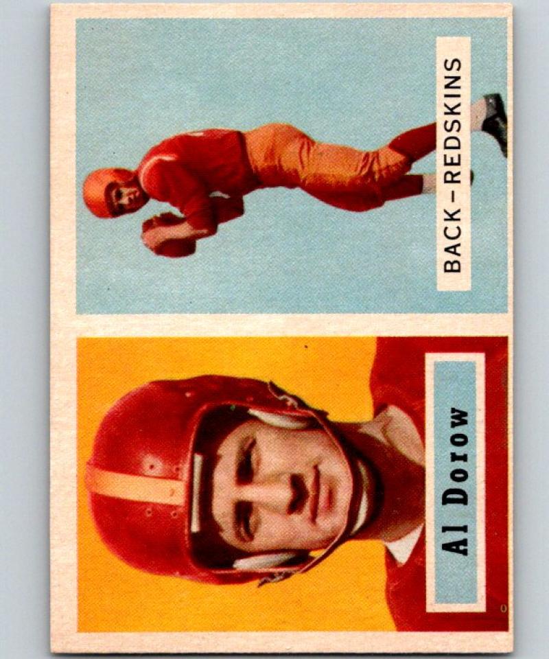 1957 Topps #24 Al Dorow Football NFL Redskins Vintage 04391 Image 1