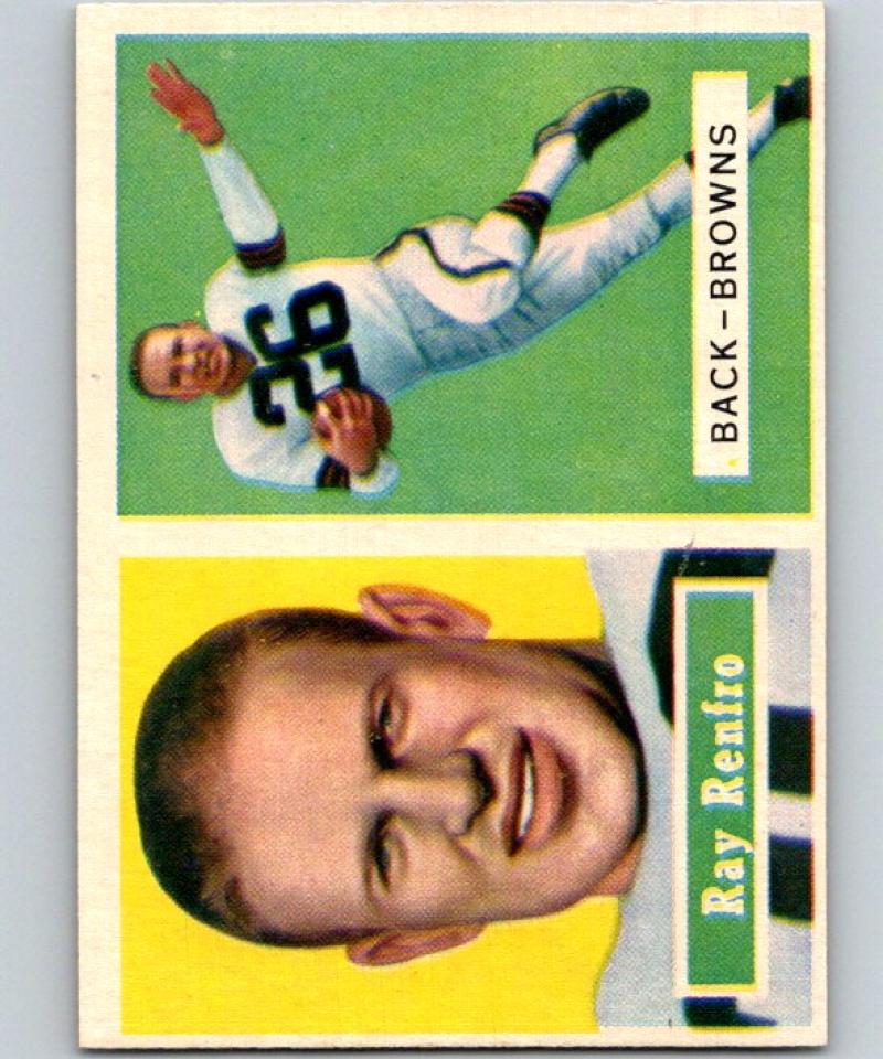 1957 Topps #76 Ray Renfro Football NFL Browns Vintage 04403 Image 1