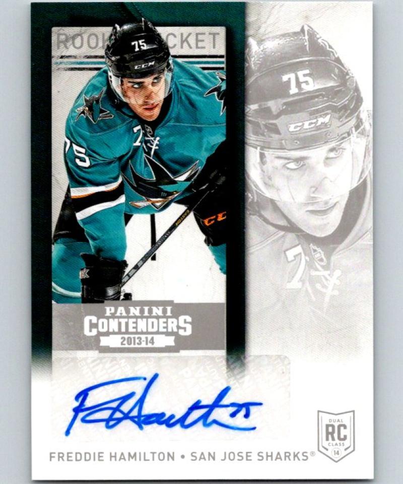 2013-14 Playoff Contenders Rookie Ticket Signatures #141 Freddie Hamilton 04416 Image 1