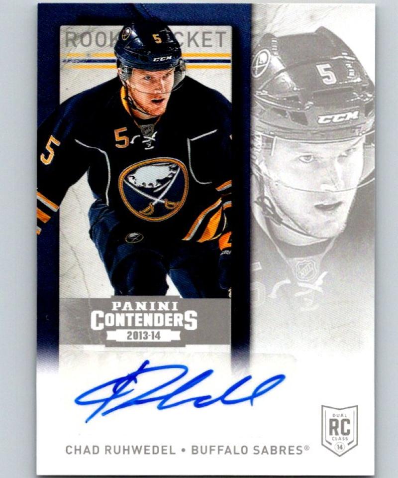 2013-14 Playoff Contenders Rookie Ticket Signatures #279 Chad Ruhwedel 04421