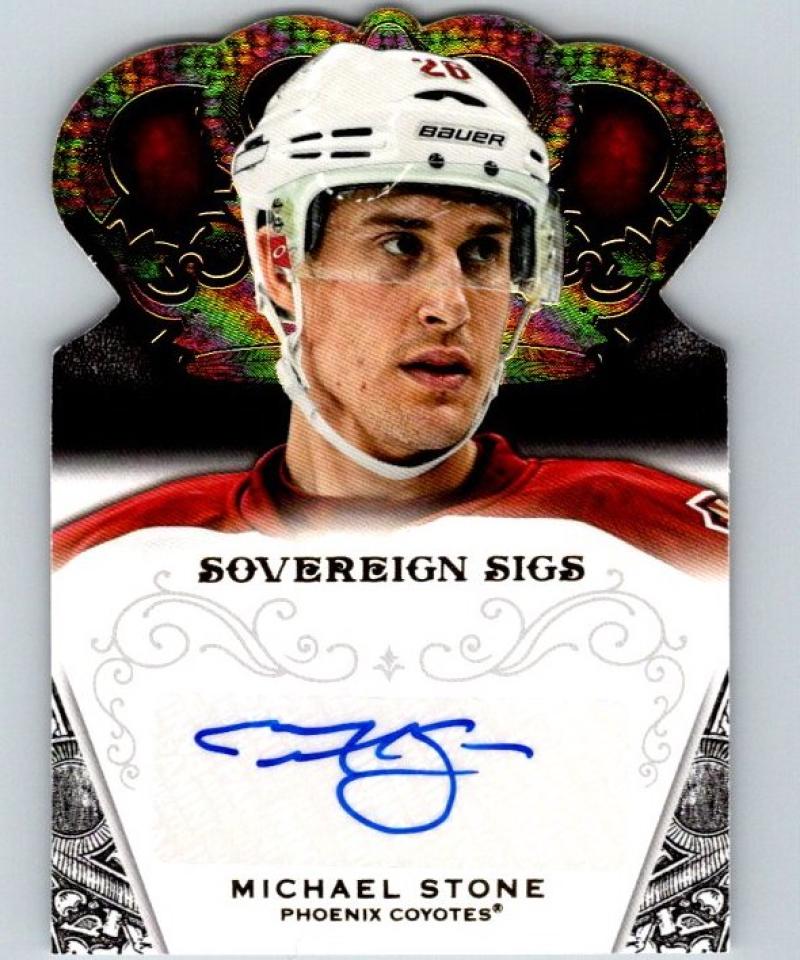 2013-14 Panini Crown Royale Sovereign Sigs Michael Stone Auto NHL 04446
