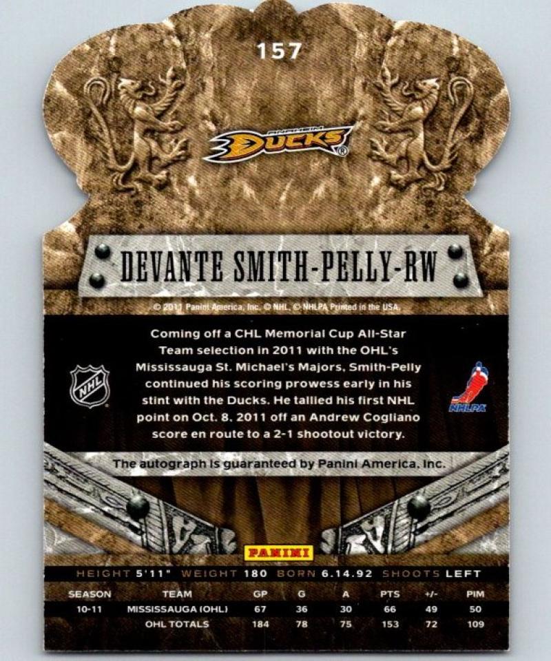 2011-12 Panini Crown Royale Rookie Signatures #157 Devante Smith-Pelly 04449