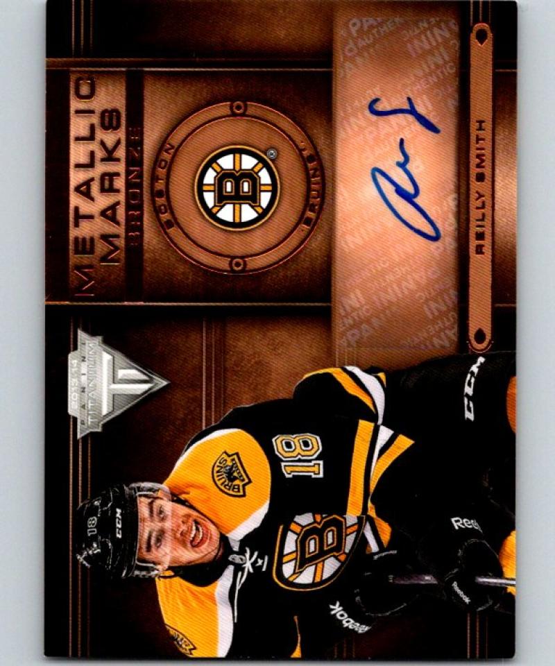 2013-14 Panini Titanium Metallic Marks Bronze Reilly Smith Auto 04462