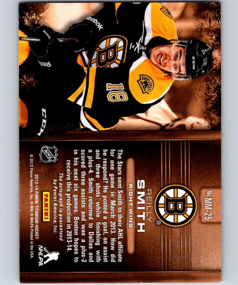 2013-14 Panini Titanium Metallic Marks Bronze Reilly Smith Auto 04462