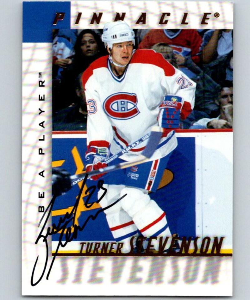 1997-98 Be A Player Autographs Turner Stevenson Hockey NHL Auto 04472