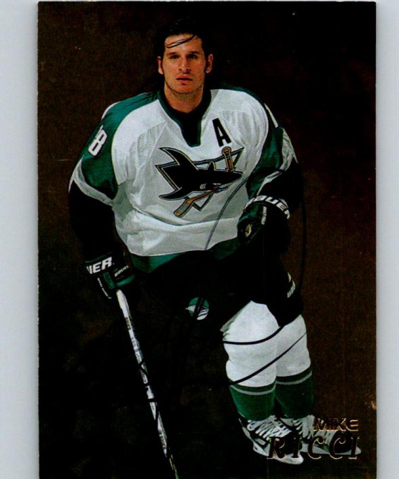 1998-99 Be A Player Autographs Gold Mike Ricci NHL Hockey Auto 04478