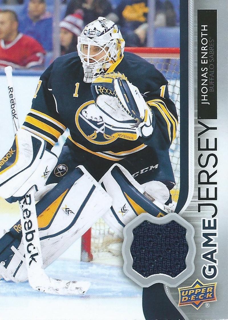 2014-15 Upper Deck Game Jerseys #GJ-EJ Jhonas Enroth NHL Hockey 04483