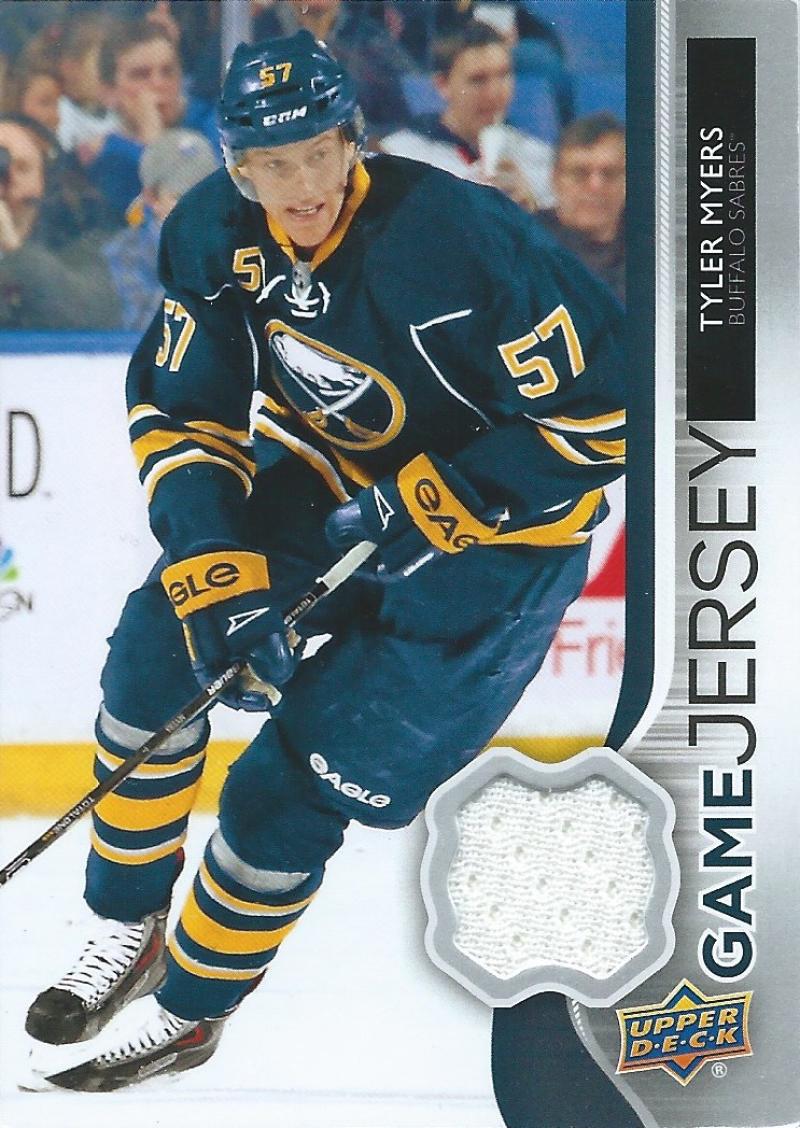 2014-15 Upper Deck Game Jerseys #GJ-TM Tyler Myers NHL Hockey 04484 Image 1